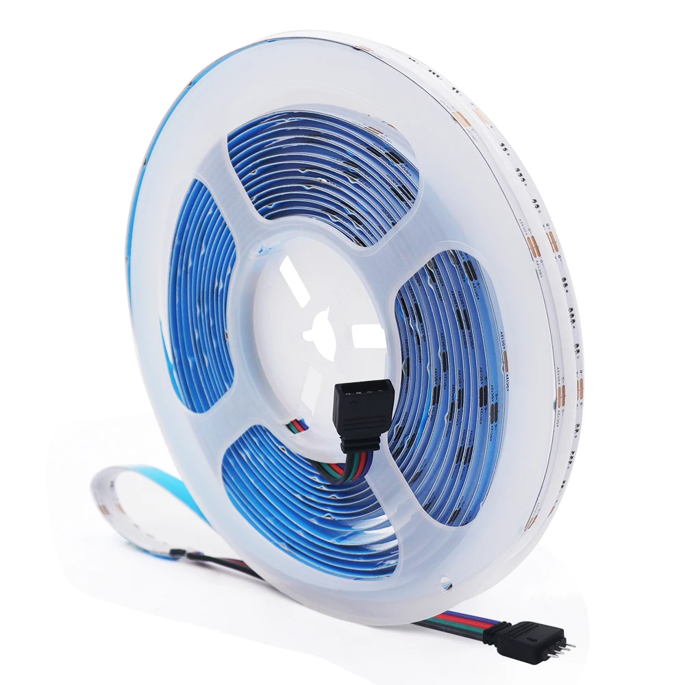 Description Picture 4 of item10M RGB LED COB Strip 12V 24V Flexible 10MM FOB Linear Lights With Remote WIFI Bluetooth RA90 Dimmable LED Tape Ribbon Lamp Bar