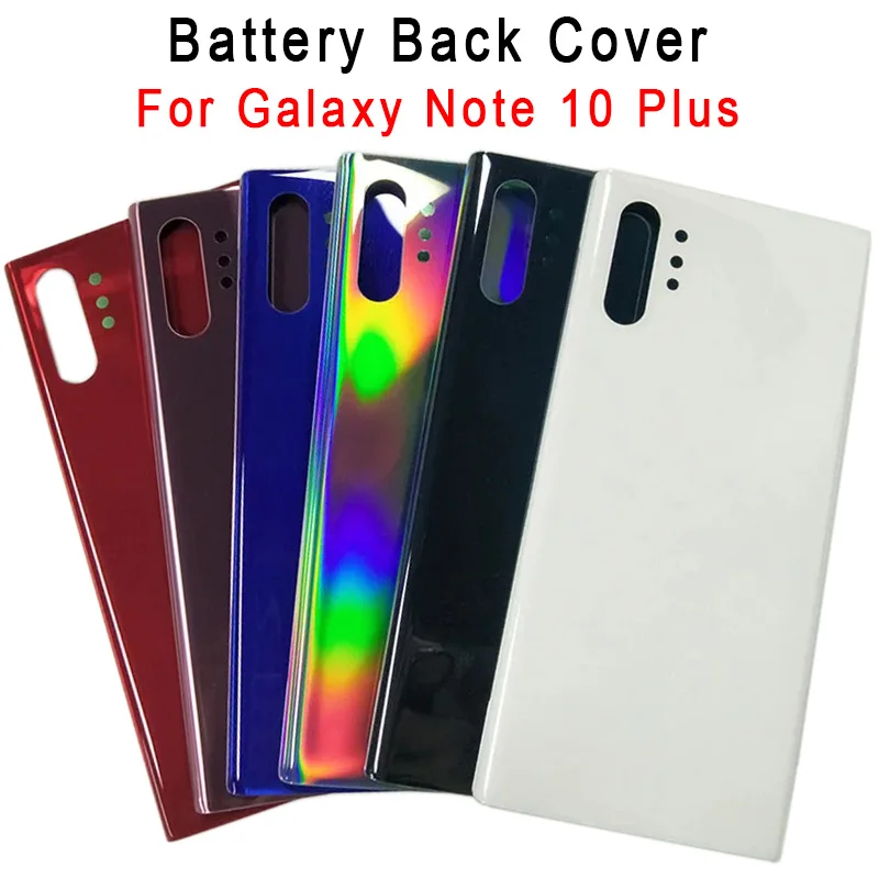 Premium Glass Battery Back Cover with Adhesive Sticker - Sleek Rear Panel Housing Case