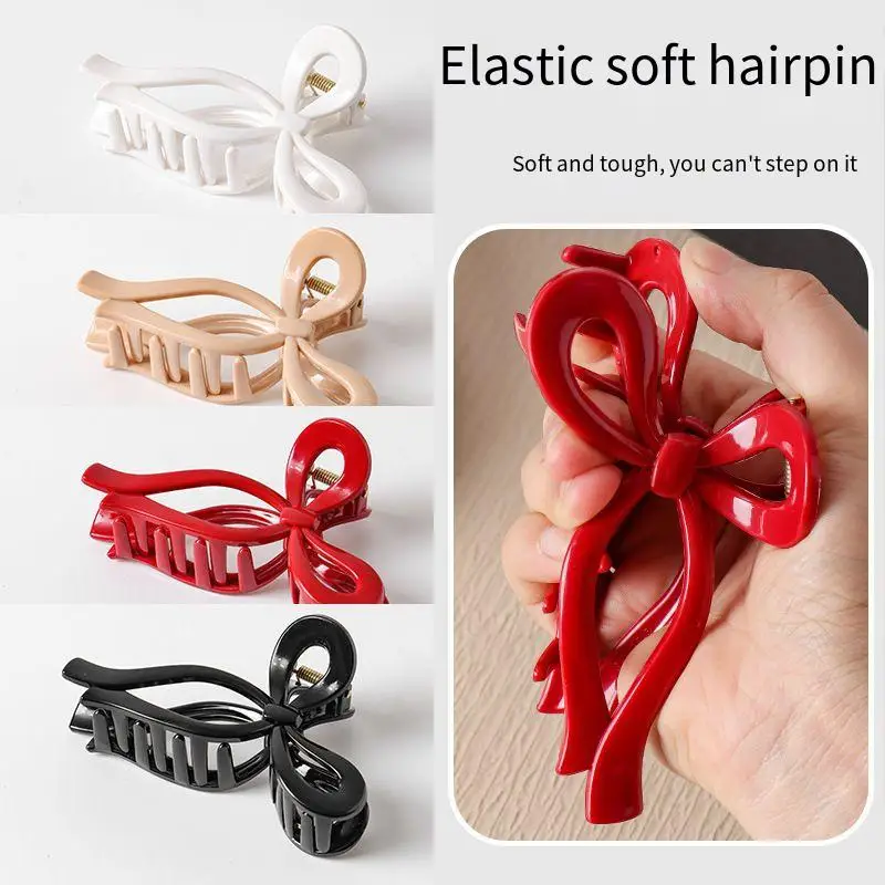 Weiche Hai-Clips aus Silikon sind sicher und fortschrittlich. Butterfly-Clips sind bruchsichere und unzerbrechliche Haaraccessoires.