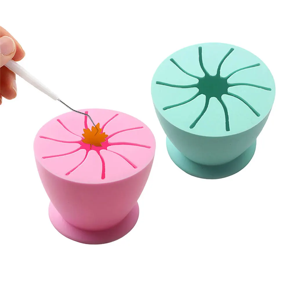 Silicone Desktop Garbage Collection Box Desktop Trash Can Trash Can Vinyl Scrap Collector With Suction Cup Silicone Storage Ball Waste Box
