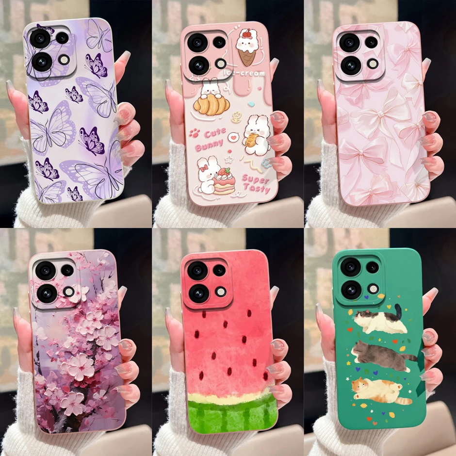 Pink Bowknot Rabbit Camera Protection High-Quality Phone Case Bumper