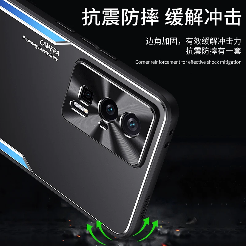 Luxury Soft TPU Edge + Aluminum Alloy Protective Back Cover for Enhanced Durability and Style