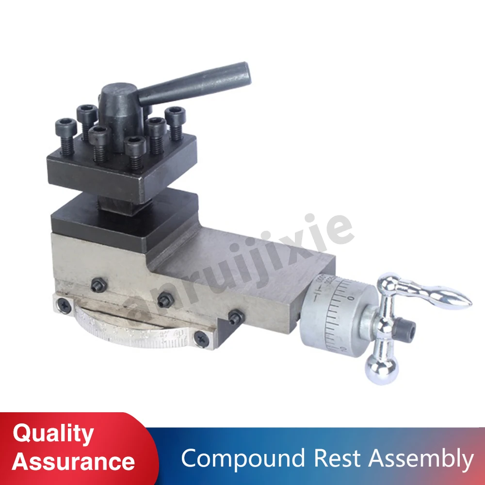 

Lathe Tool holder Compound Rest Assembly SIEG C2&C3&SC2&CX704&G8688&G0765&Compact9&JET BD-6/BD-7/BD-X7 Machine Tool Slide Rest