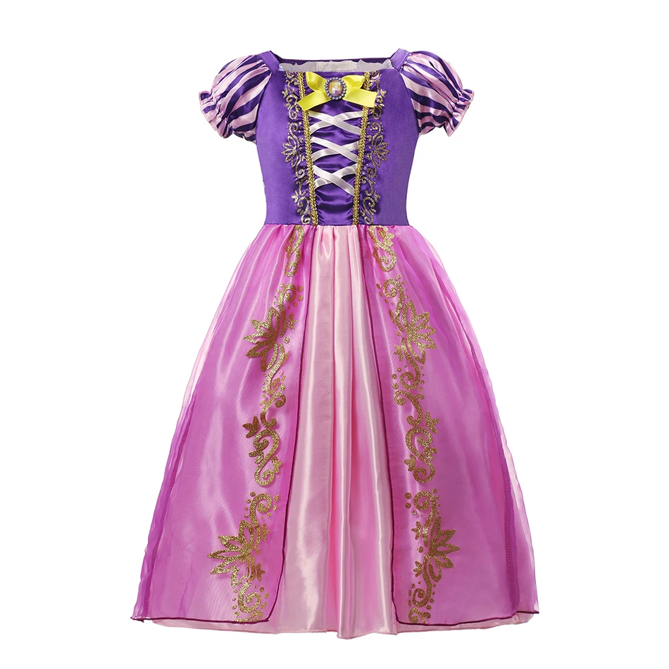 Girls Princess Dresses Rapunzel Costume For Disney Kids