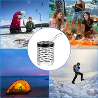 Warmer Camping Heating Mini Portable Gas Heater Camping Picnic Outdoor Heater Cover Propane Stainless Steel Tent Gas Heater 5