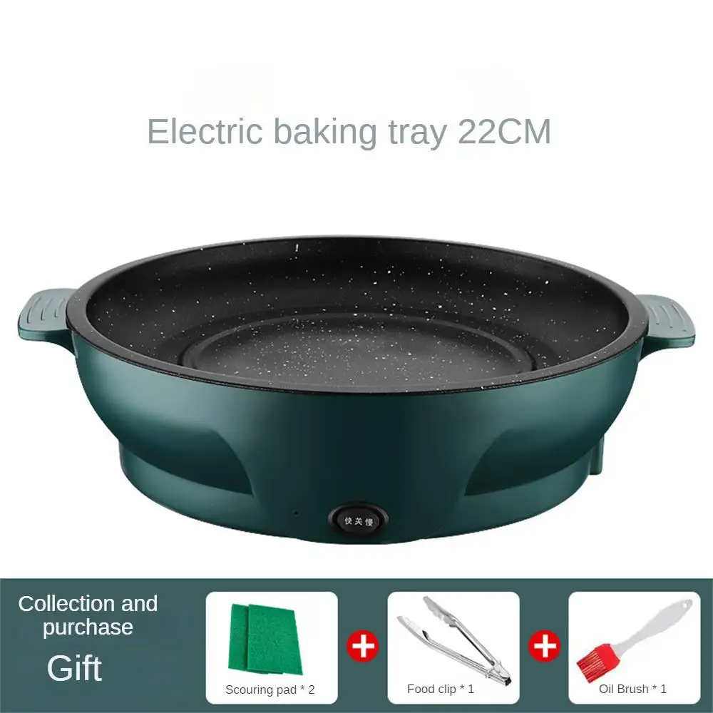 Electric Frying Pan Skillet Oven Portable Non-Sticky Grill Fry Baking  Multifunction Roast Pot Cooker Steak Barbecue Kitchen Tool - AliExpress