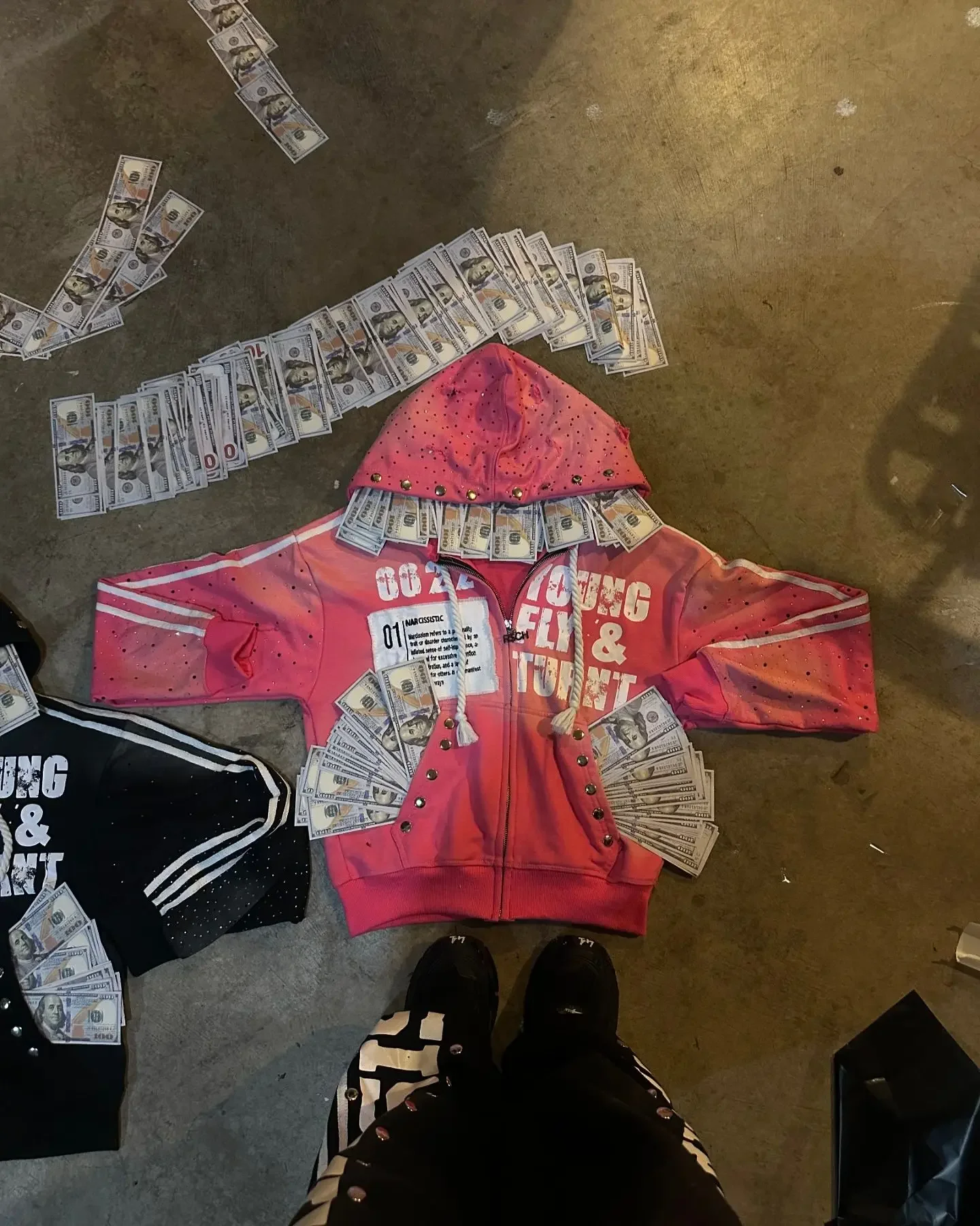 Streetwear Harajuku Retro Sportswear Two Piece Hip Hop Rock