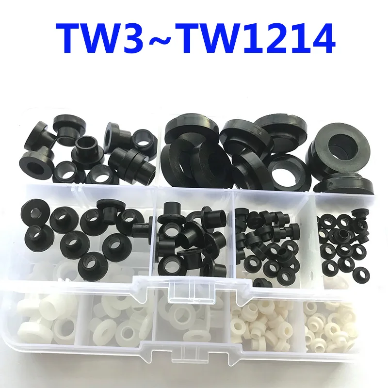Arruela de Plástico tipo t Junta de Transistor de Nylon tipo t Preto e Branco Espaçador de Isolamento Parafuso Kit de Protetor de Rosca