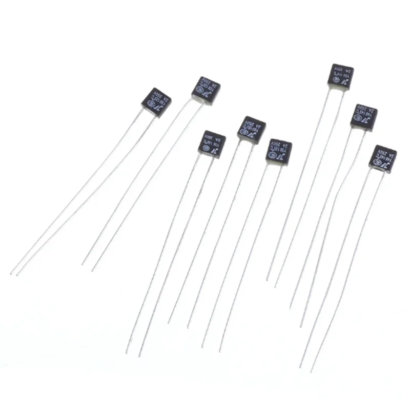 블랙 스퀘어 팬 모터 LED 열퓨즈 2A 250V RH 75 85 9295 102 105 110 115 120 130 140 145도 150 ℃   온도 퓨즈