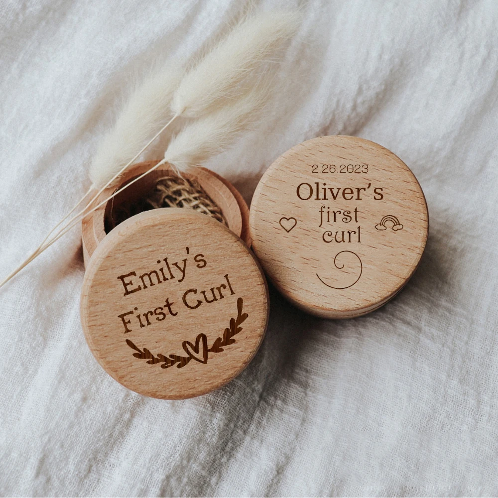 PersonalisedFirstCurlBabysFirstLockofHairKeepsakeBoxEngraved