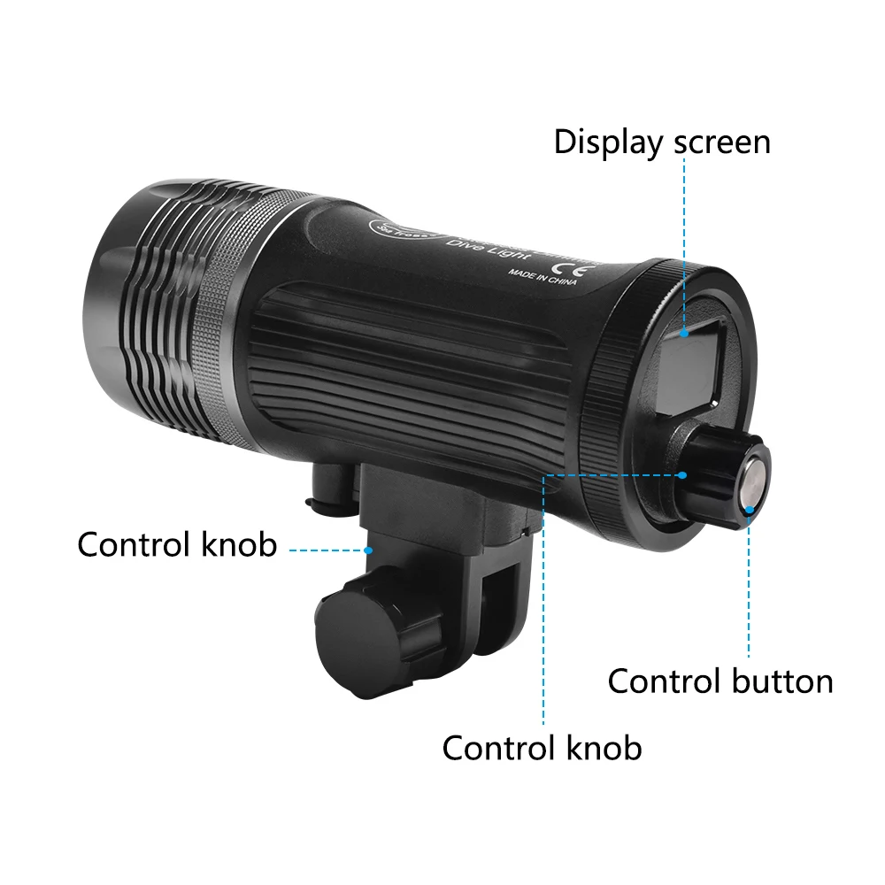 Seafrogs MK-01 Professional Diving Flashlight Underwater Diving Strobe Light 100