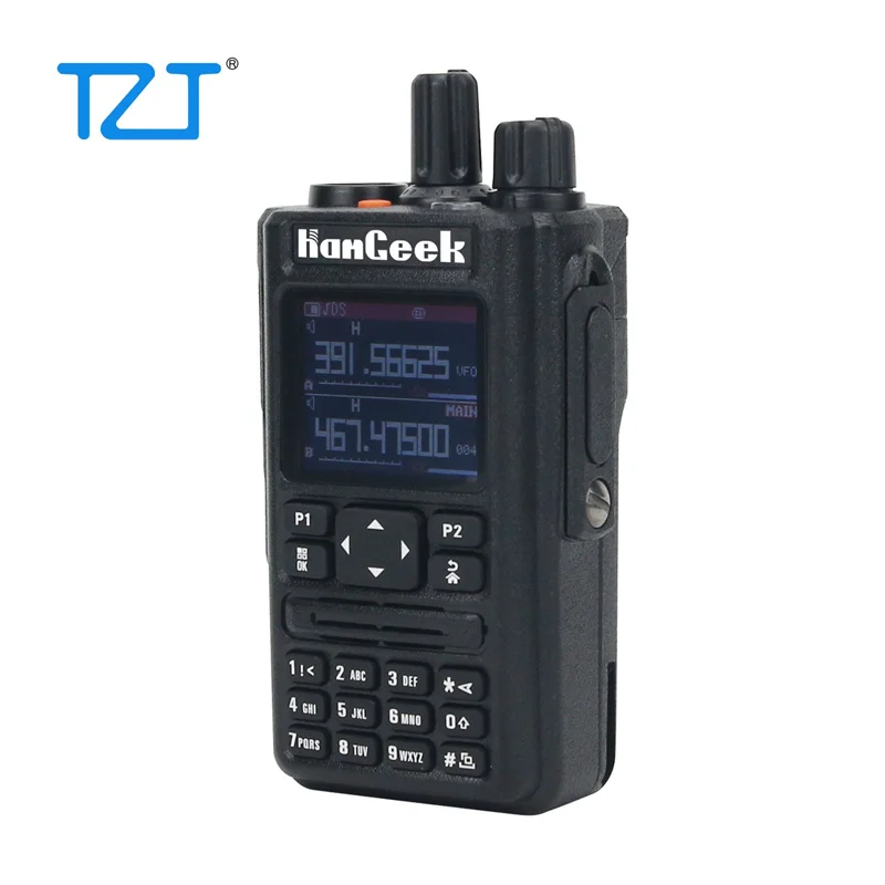 TZT HamGeek HG-580 Amateur Walkie Talkie 6-Band 256Ch Handheld Transceiver w/ Programming Cable