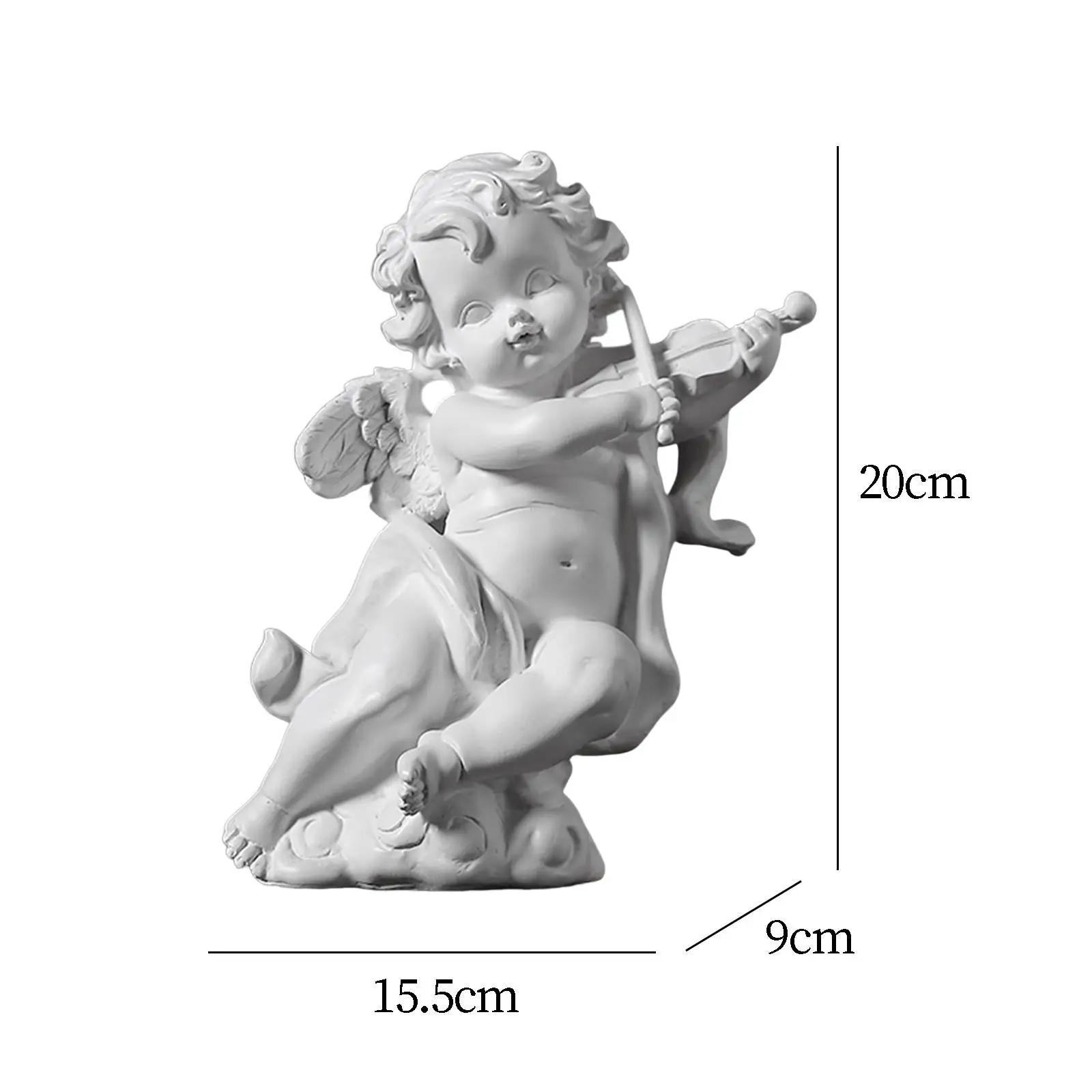 Angel Figurine Angel Sculpture Cherubino Statue Collection Little Angel Statue For Table Bedroom Desktop Shelf Indoor Outdoor