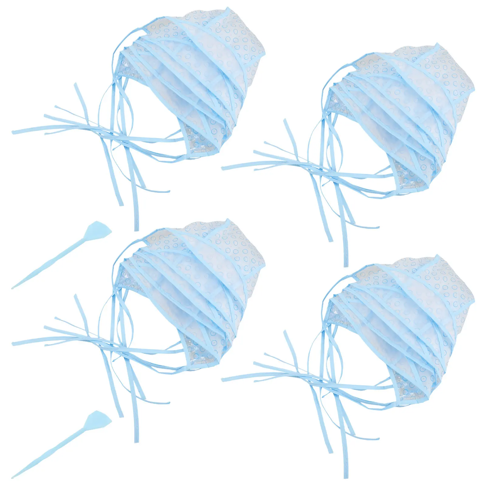 22개 헤어 염색 캡 세트 고품질 일회용 컬러링 모자 하이라이트 틴팅용 피부 접촉 방지 살롱급 헤어