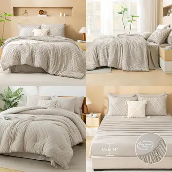 Beige King Boho Bedding 1