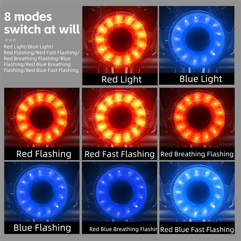 WEST BIKING Bicycle Smart Taillight Hight-brightness LED Lamp Beads Tail Light Waterproof USB Charging Cycling Sign Light