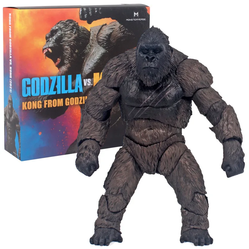 King Kong Vs Godzilla 2021 Movie Toy Model Jingkong Skull Island Gorilla Monster Figura Fatta A Mano