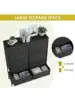 Arlopu 12-Drawer Dresser 35.2 Widened 6-Layer Fabric Storage Tower w Textured Print Fabric Bins Tall Chest Organizer Uni 5