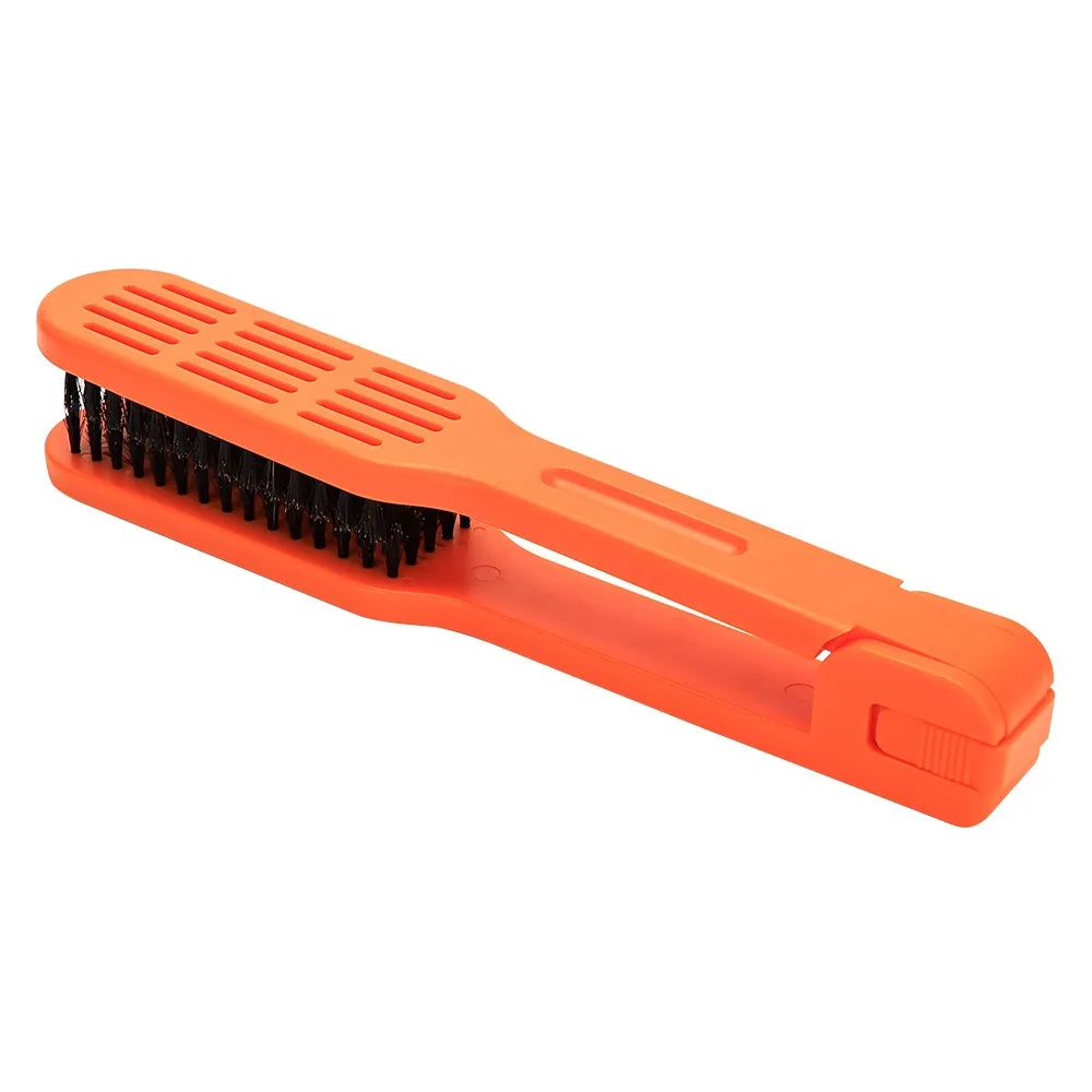 Multifunctional Double Sided V Brush Anti-Static Hair Straightener Hairdressing Clamp Comb Durable Hair Care Straightening Comb
