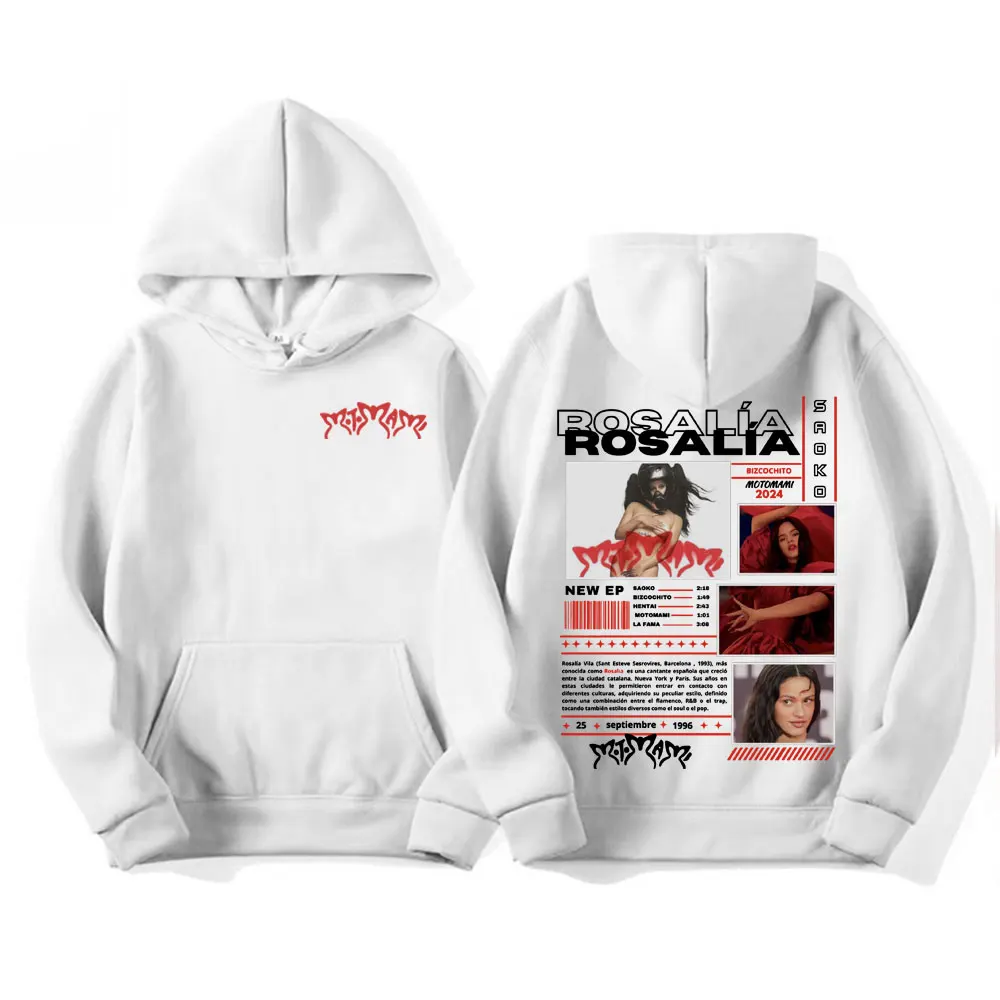 Singer Rosalía Album Motomami Tour Hoodies Men Women Fashion Hip Hop Pop Music Sweatshirts Autumn/Winter Casual Oversized Hoodie 5