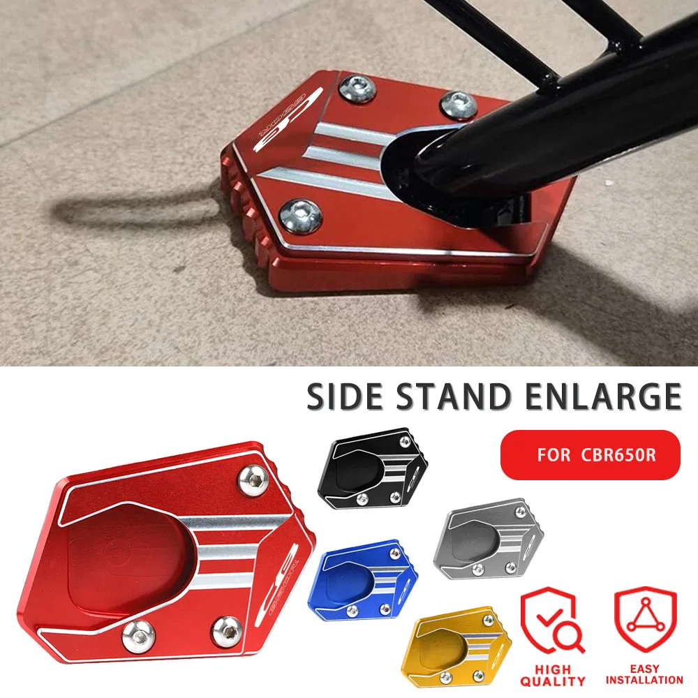 

For HONDA CBR650R CB CBR 650R CB650R CBR650 R Motorcycle CNC Kickstand Foot Side Stand Extension Pad Support Plate Enlarge Stand