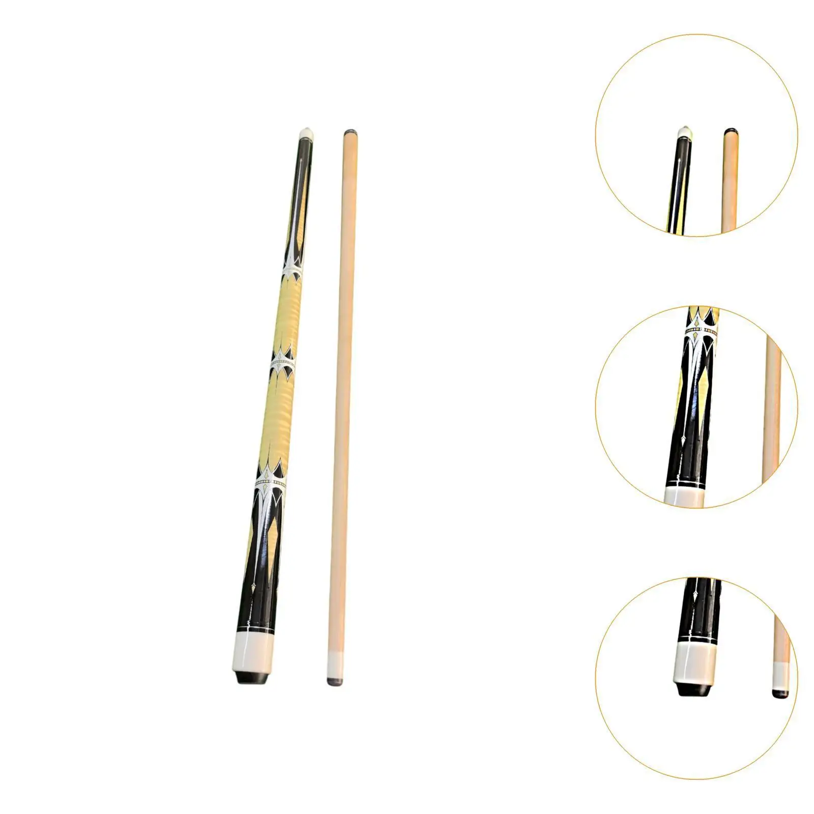 2피스 당구 큐대 나무 재질 13mm 팁 탈부착 가능 테이블 당구 나인볼 스포츠 용품