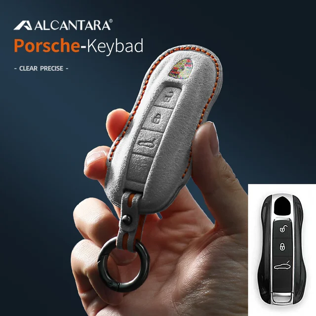 Alcantara Car Key Case Cover