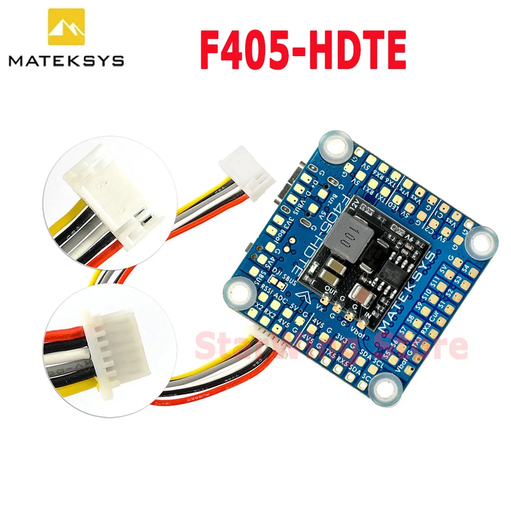 

Контроллер полета MATEK F405-HDTE F4 STM32F405, встроенный двойной BEC OSD черный ящик 3 ~ 12S LiPo 30x30 мм для FPV-дрона вместо детской