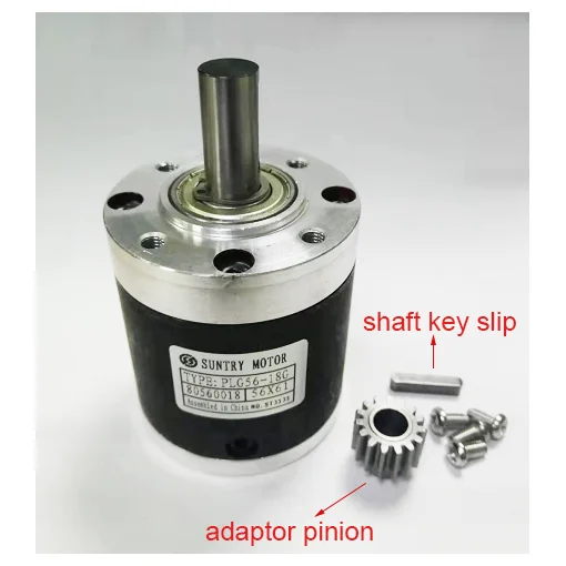 

1pcs/lot Speed Ratio 13:1 15:1 18:1 Planet Reducer 56mm Round Input Flange for DC Motor with Shaft Diameter 6mm 6.35mm or 8mm