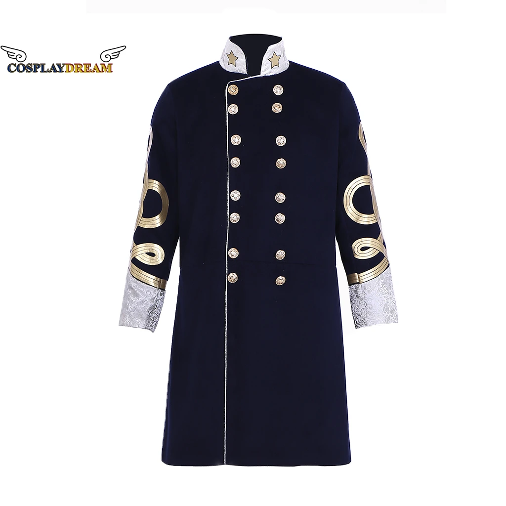 

18th Century Mens Royal Military Jacket Medieval Costume Colonial Tuxedo Hamilton Coat George Washington Cloak