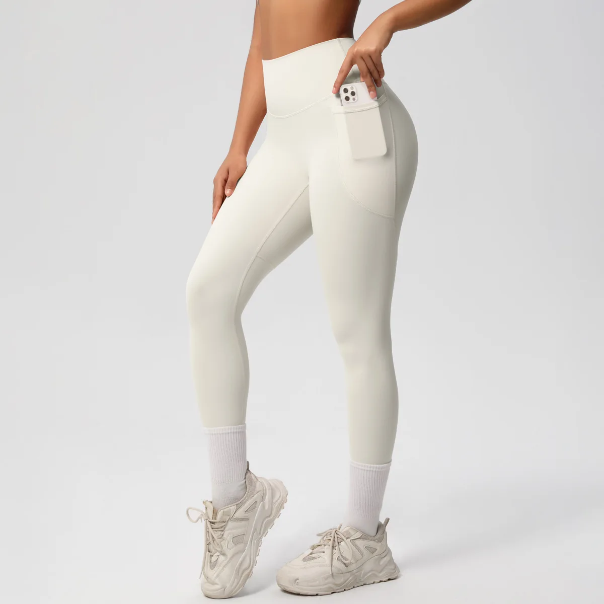 Air Brush High Waist Gym Leggings with Pockets Women Fitness Yoga Pants Female Sports Running Tights Butt Lifting Leggins