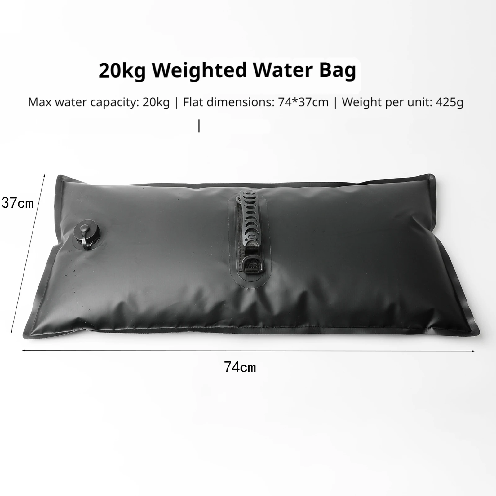 손잡이가 있는 20KG 두꺼운 물무게 가방 접이식 스탠드 베이스 샌드백 - 방수 야외 캐노피 무게 가방 캠핑 장비