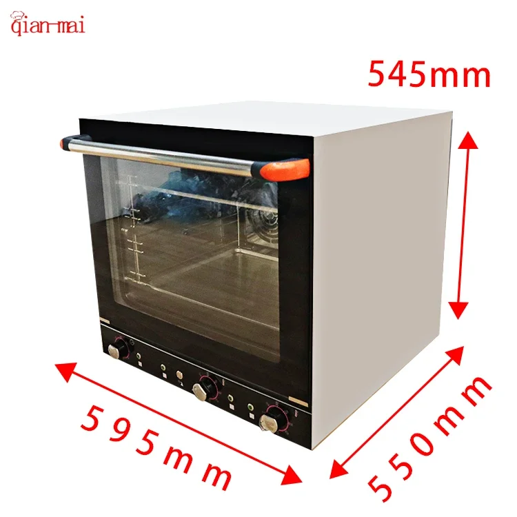 Hot Selling Electric Counter Top 4 Trays Hot Air Convection Oven Pizza Bread Baking Oven For Restaurant & Home Kitchen 2