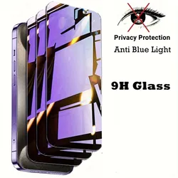 Premium 3 - Pack Privacy & Blue Light Protection Screen Protector Glass - 13 Pro Max (Clear)
