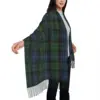 Personalized Print Black Watch Ancient Original Scottish Tartan Scarf Women Men Winter Fall Warm Scarves Shawls Wraps 4