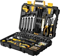 158 Piece Tool Set-General Household Hand Tool Kit,Auto Repair Tool Set, with Plastic Toolbox Storage Case 1