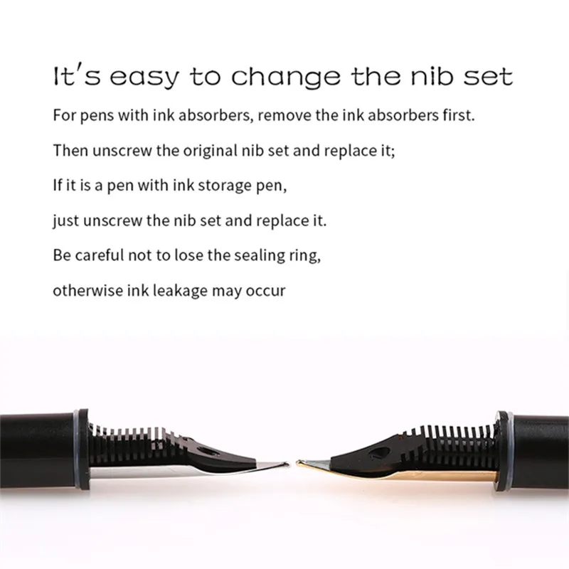 MAJOHN Q1  펜촉 만년필, EF 0.38mm /F 0.5 mm/M 0.7mm 펜촉 문구, 사무실 학교 용품, 필기 펜촉