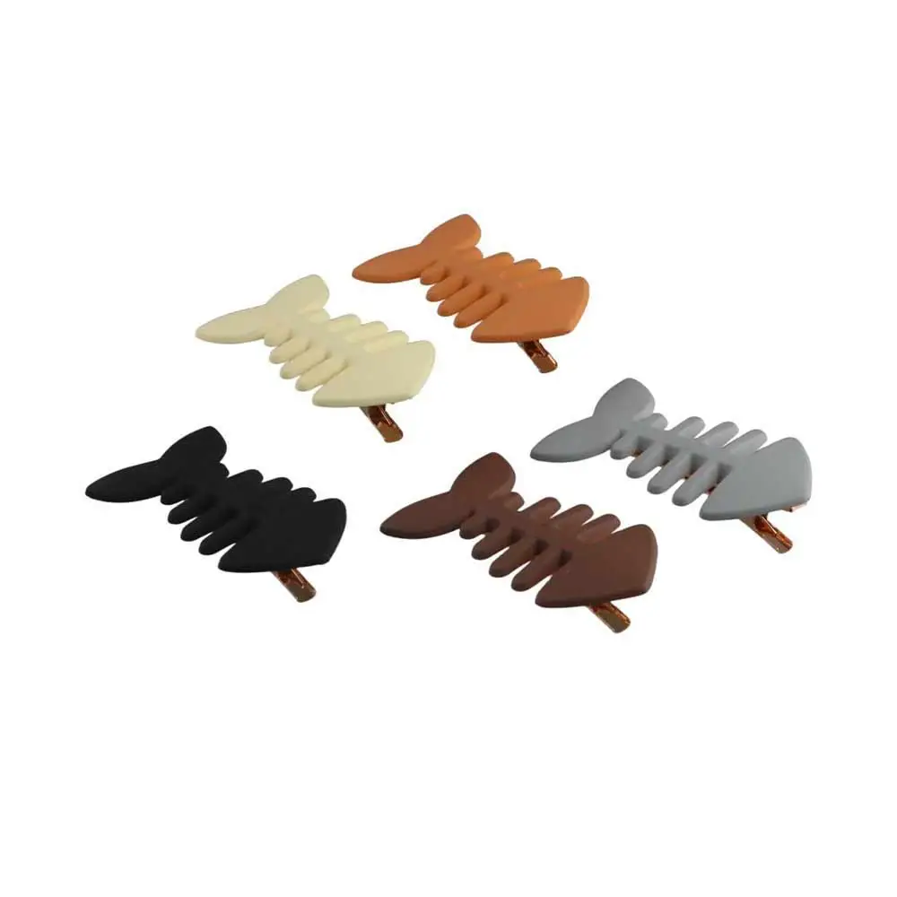 Cute Animal Fish Bone Hair Clip Plastic Headwear Geometry Hair Accessories Y2k Hairpin Hair Ornament
