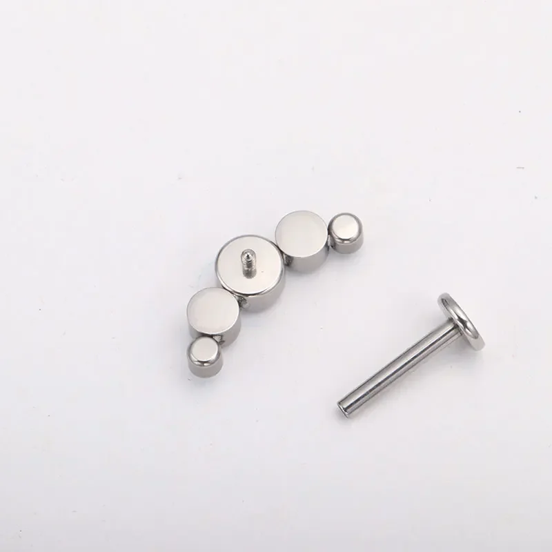 F136 티타늄 Cz 파이어 오팔 립 링 클러스터, 귀 연골 이주 나선 로브 귀걸이, 라브렛 펑크 클래식 피어싱 바디 쥬얼리