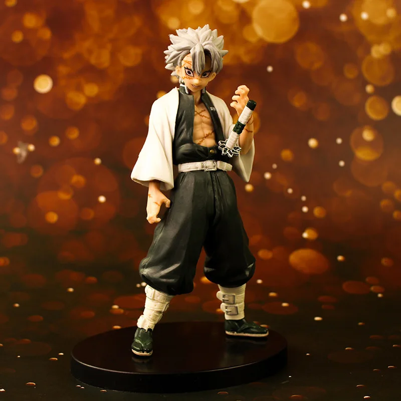 

Shinazugawa Sanemi фигурка рассекающего демонов киметасу no Yaiba Японские Аниме Фигурки игрушки Персонажи ПВХ Модель коллекционные куклы Подарки