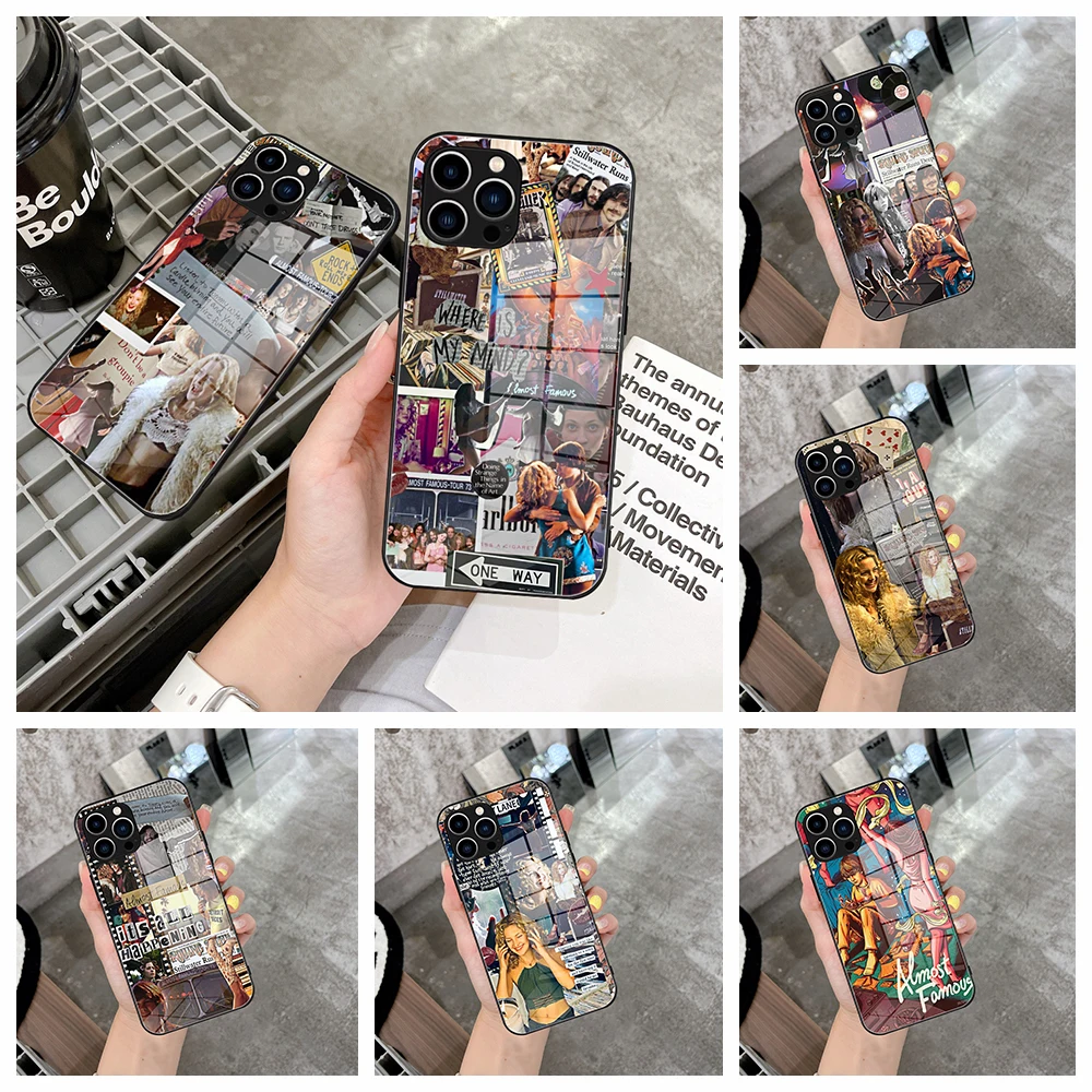 Стеклянный чехол для IPhone 15 Pro, почти известный Чехол для мобильного телефона, для IPhone 13 14 12 11Pro XR XS MAX 15 Plus, стеклянный чехол