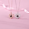 Exclusive 100 Languages I Love You Heart Projection Necklace 2
