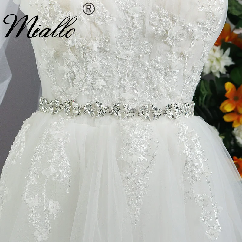 Miallo Fashion Crystal Belts for Women Rhinestone Bridal Wedding Accessories Trendy Prom Dress Belt Party Bridesmaid Gift