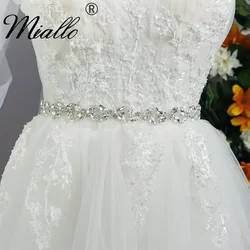 Miallo Fashion Crystal Belts for Women Rhinestone Bridal Wedding Accessories Trendy Prom Dress Belt Party Bridesmaid Gift