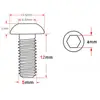 2Pcs Aluminum Alloy Bike Bicycle Water Bottle Holder Cage Screw Bolts M5x12mm Stainless Steel Screw Durable Bike Accessory 6