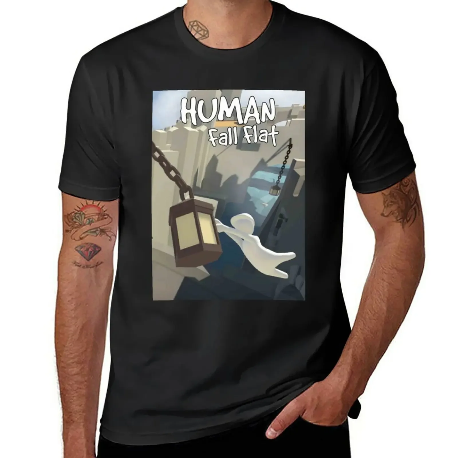 

Human: Fall Flat tshirt T-Shirt new edition sweat mens workout shirts