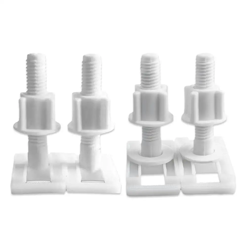 Plastic Toilet Lid Hinge Repair Bolts Accessories Screws Washers Set Universal Replacement Toilet Lid Set Screws