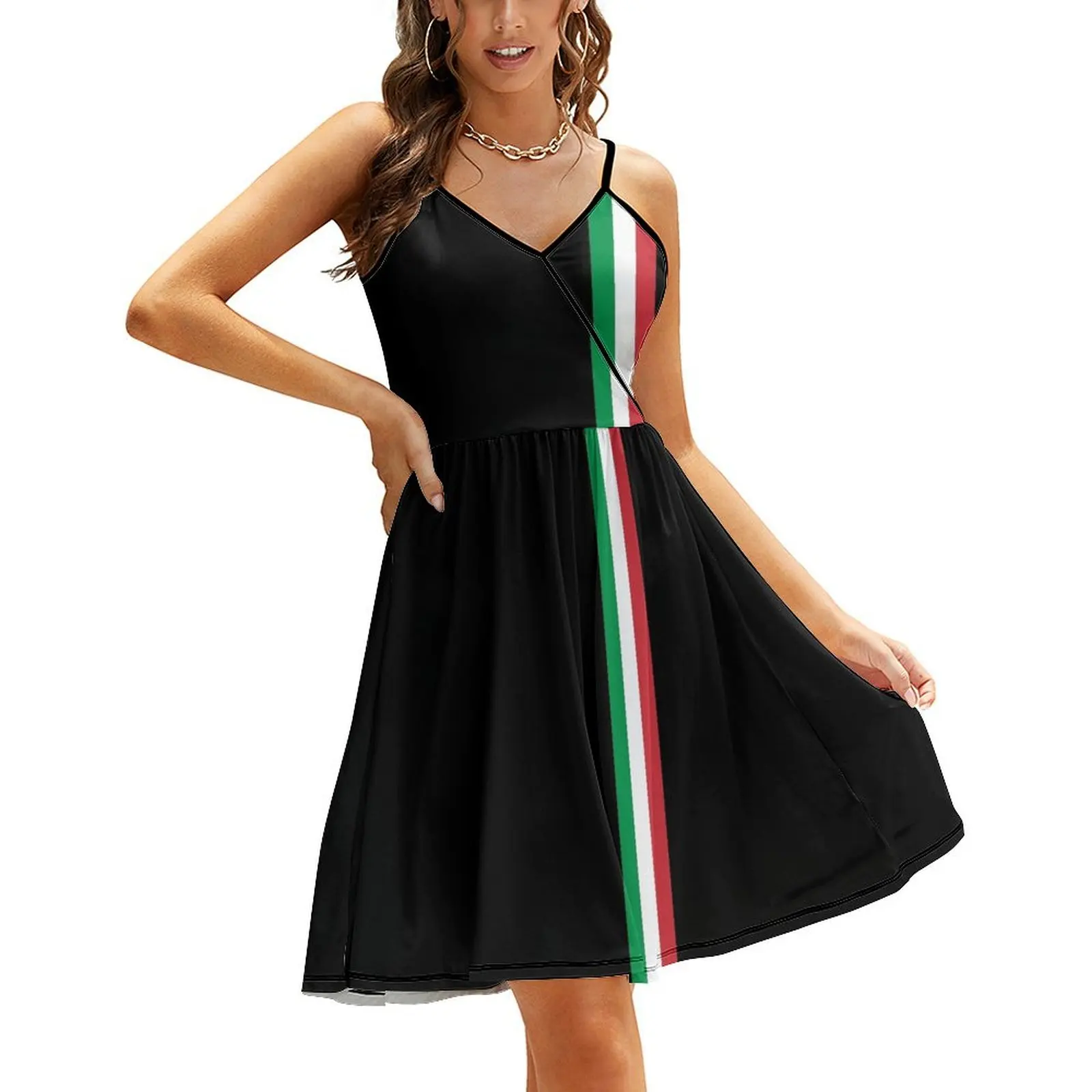 

il Tricolore Italian Flag Design Sling Dress bandage dress sexy dress for women summer