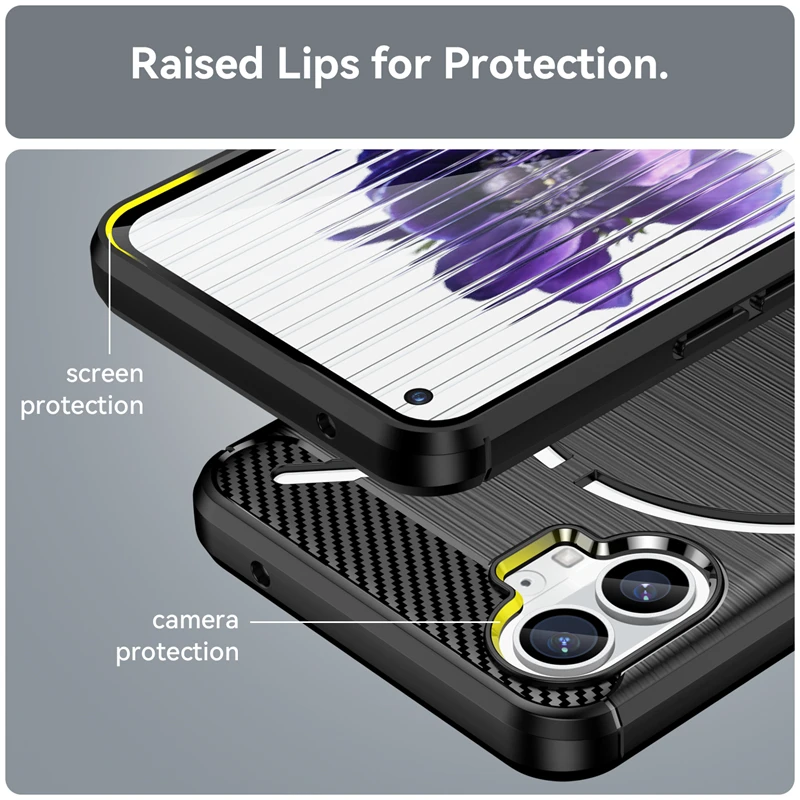 SEAHAI Cover per Nothing Phone (3a), Ultra Sottile Custodia Premium PU Pelle Portafoglio Kickstand Slot per Schede [RFID Blocking] TPU Antiurto Flip Cover Libro - Rosso