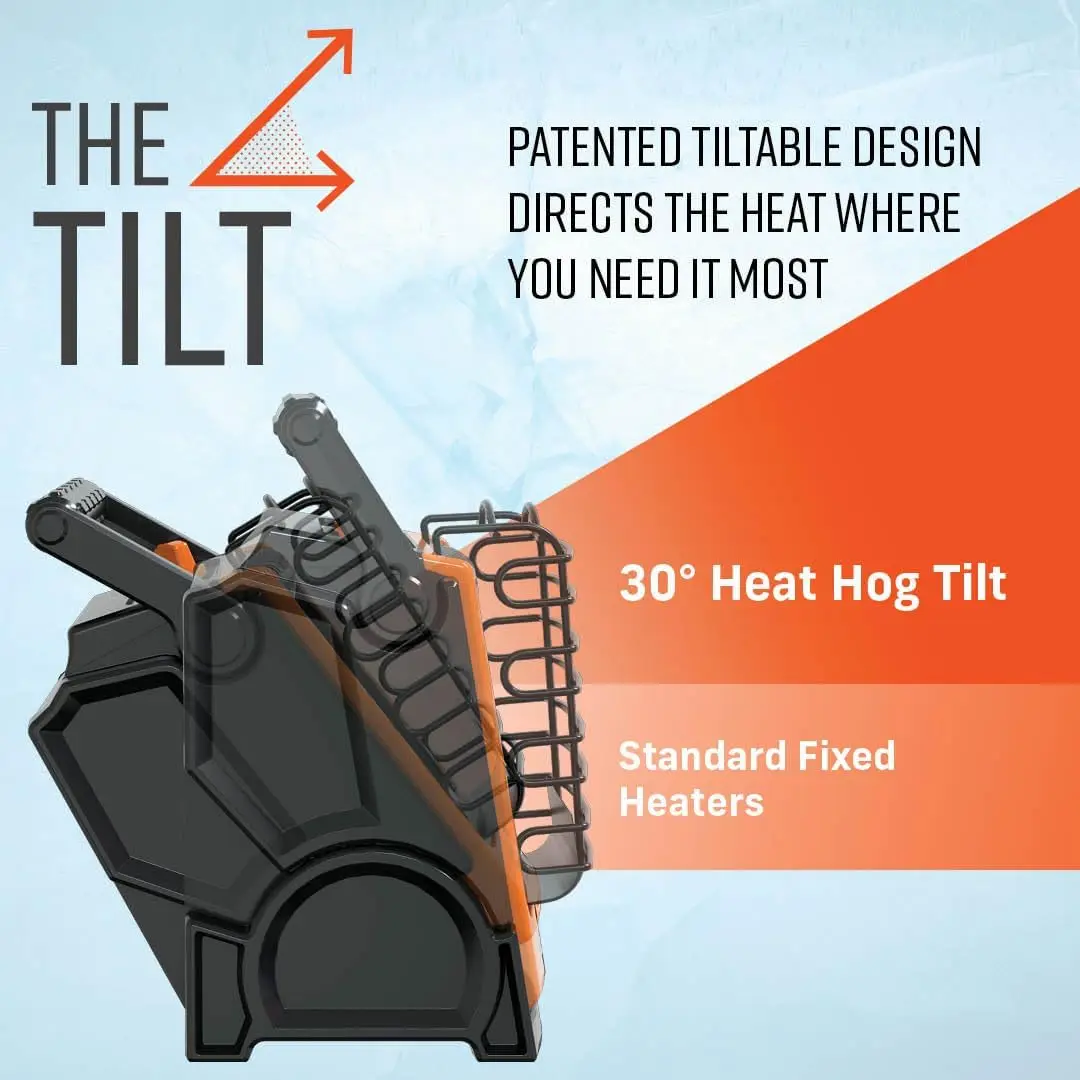 18,000 BTU Portable Propane Radiant Space Heater, Indoor, Outdoor, Garage, Camping, Outdoor Sports, Boating, RVs, Tiltable